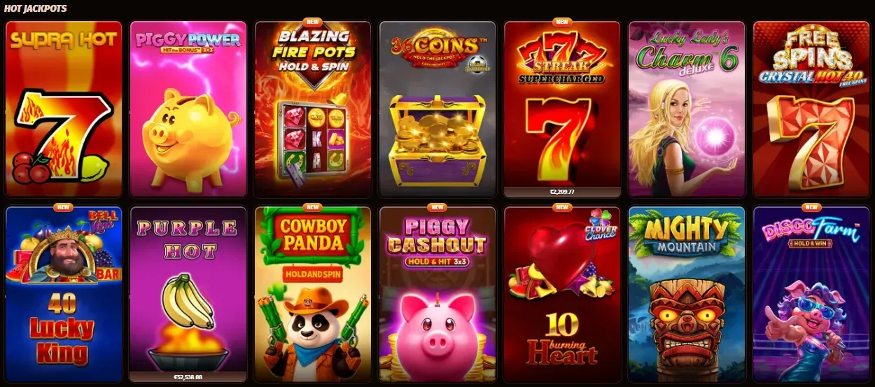 West Ace Casino hot jackpots