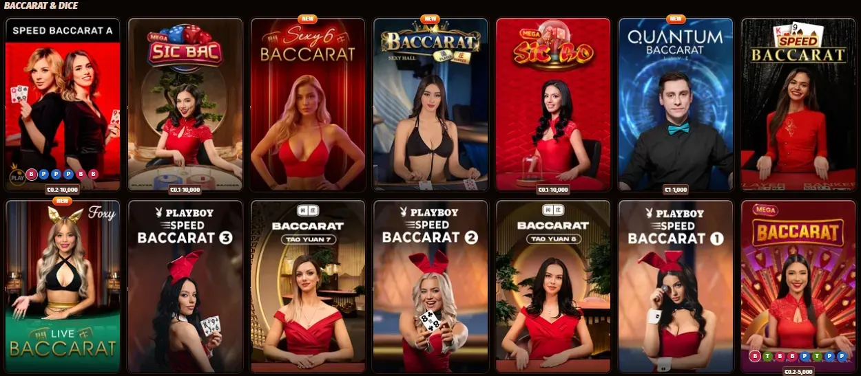 West Ace Casino live baccarat